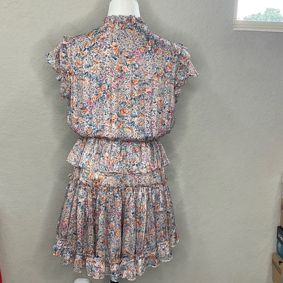 Chic Floral Ruffle Mini Dress - Picture 3 of 7